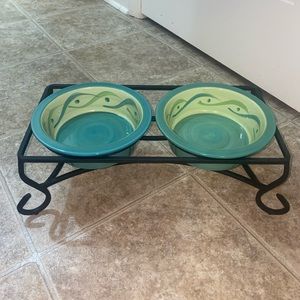 RARE Southern Living Gail Pittman Pet Bowls